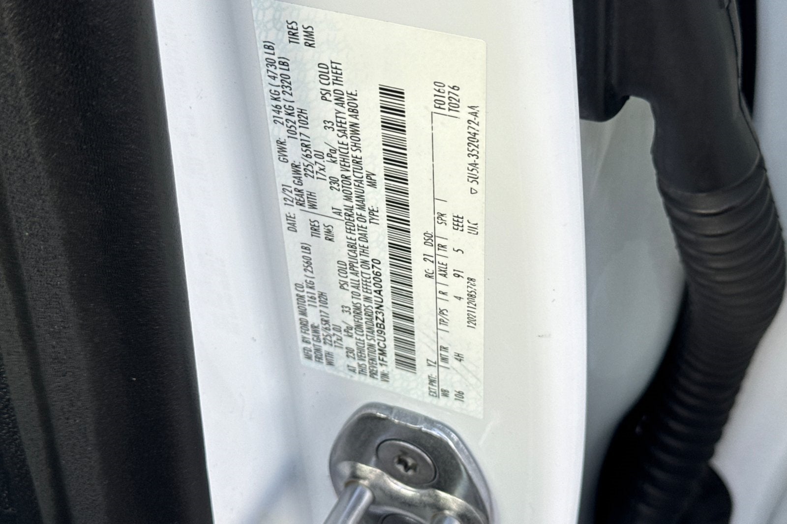 2022 Ford Escape Hybrid SE