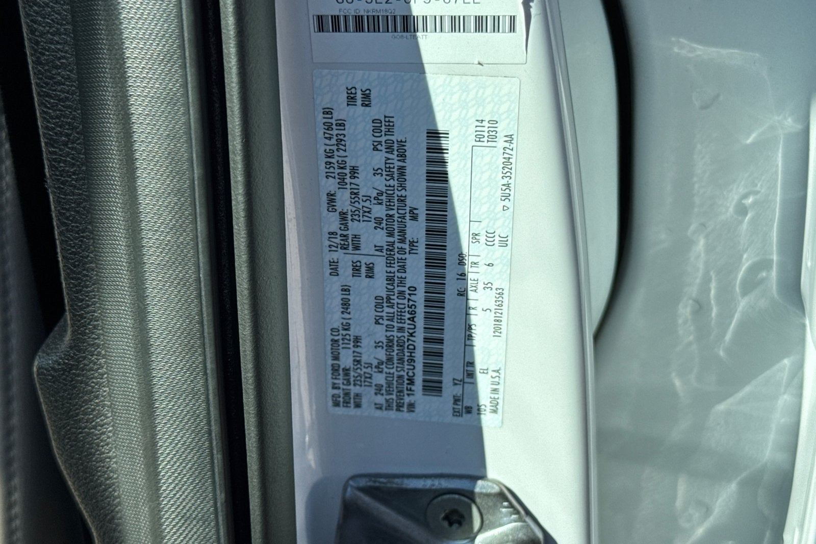 2019 Ford Escape SEL