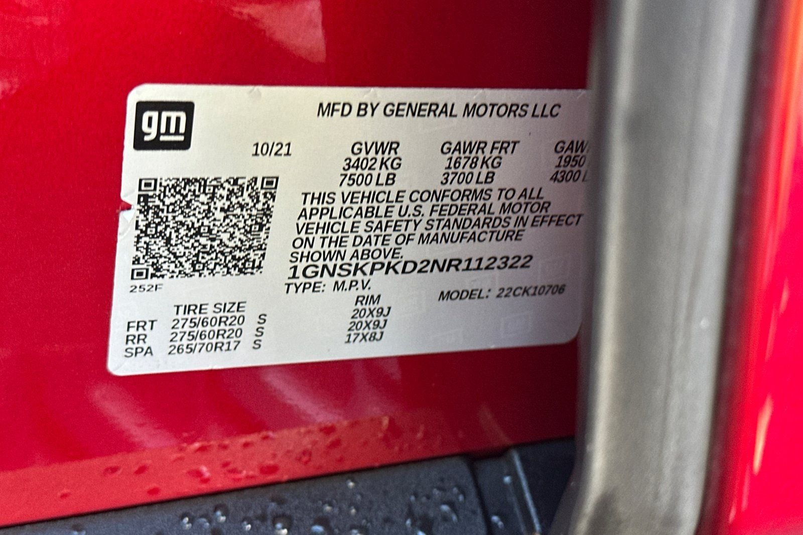 2022 Chevrolet Tahoe Z71