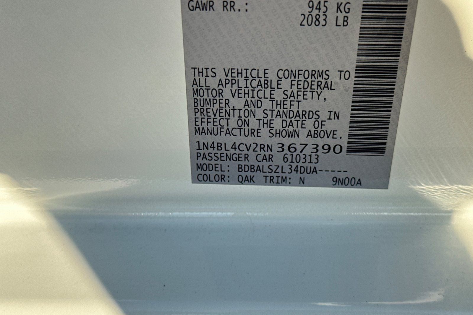 2024 Nissan Altima 2.5 SR