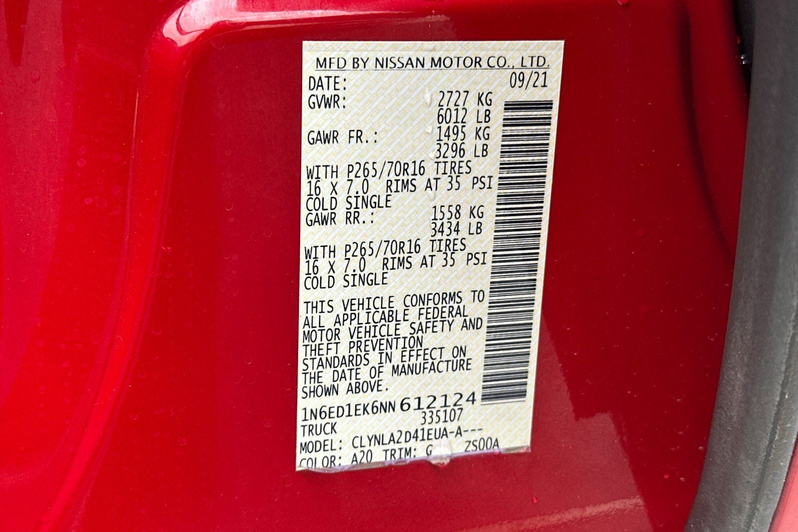 2022 Nissan Frontier S