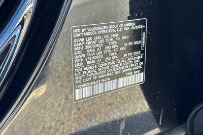 2022 Volkswagen Atlas Cross Sport 3.6L V6 SE w/Technology