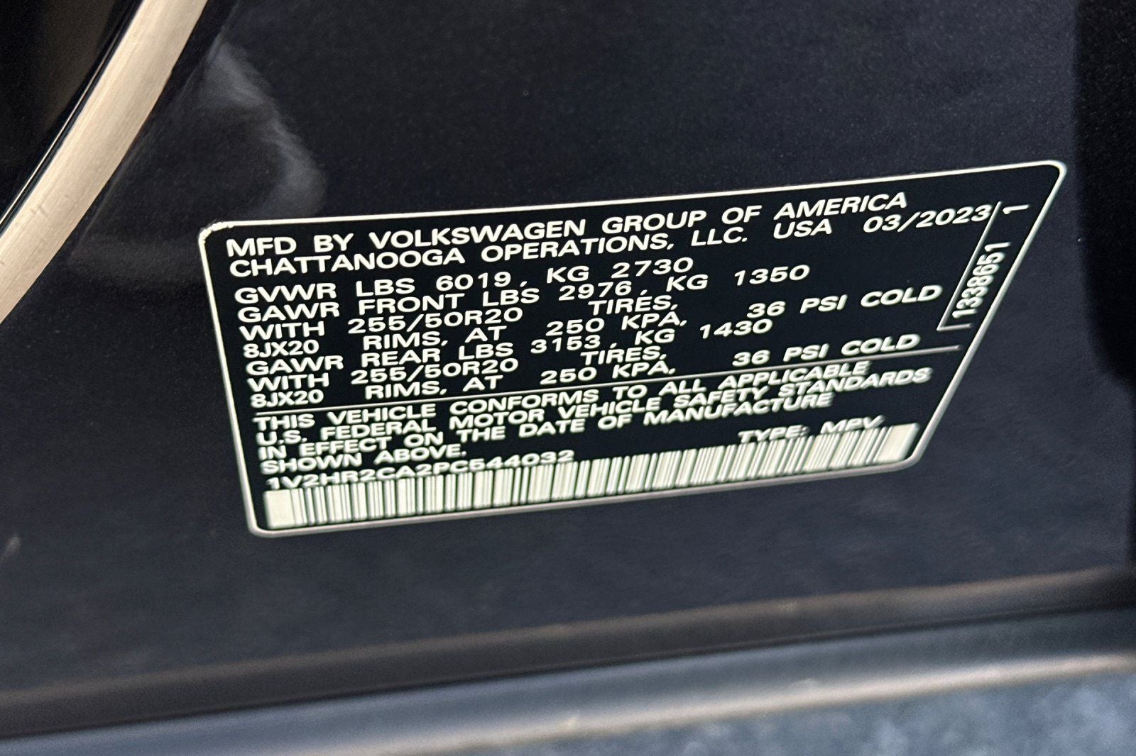 2023 Volkswagen Atlas 3.6L V6 SE w/Technology