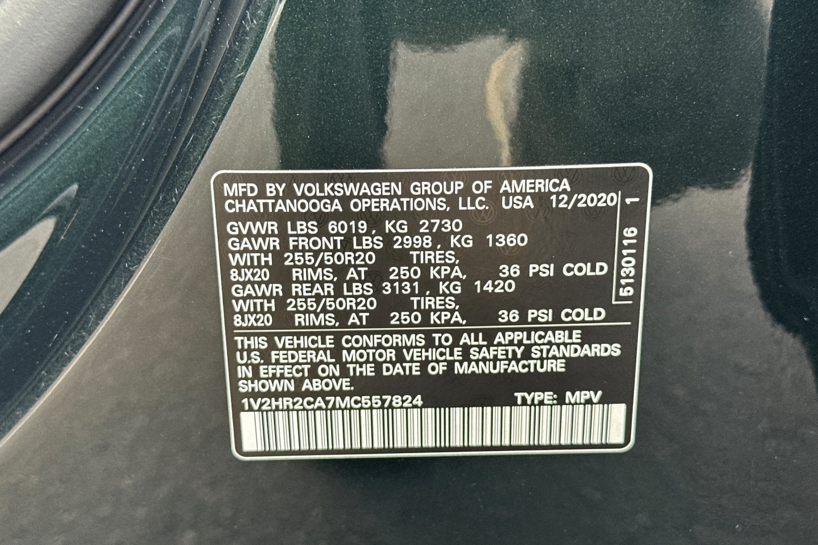 2021 Volkswagen Atlas 3.6L V6 SE w/Technology