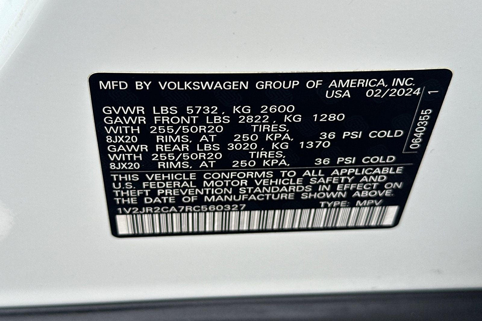 2024 Volkswagen Atlas 2.0T SE w/Technology