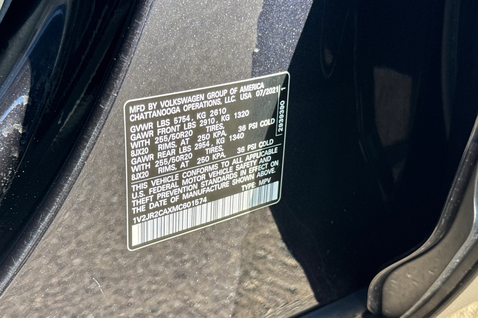 2021 Volkswagen Atlas 3.6L V6 SE w/Technology