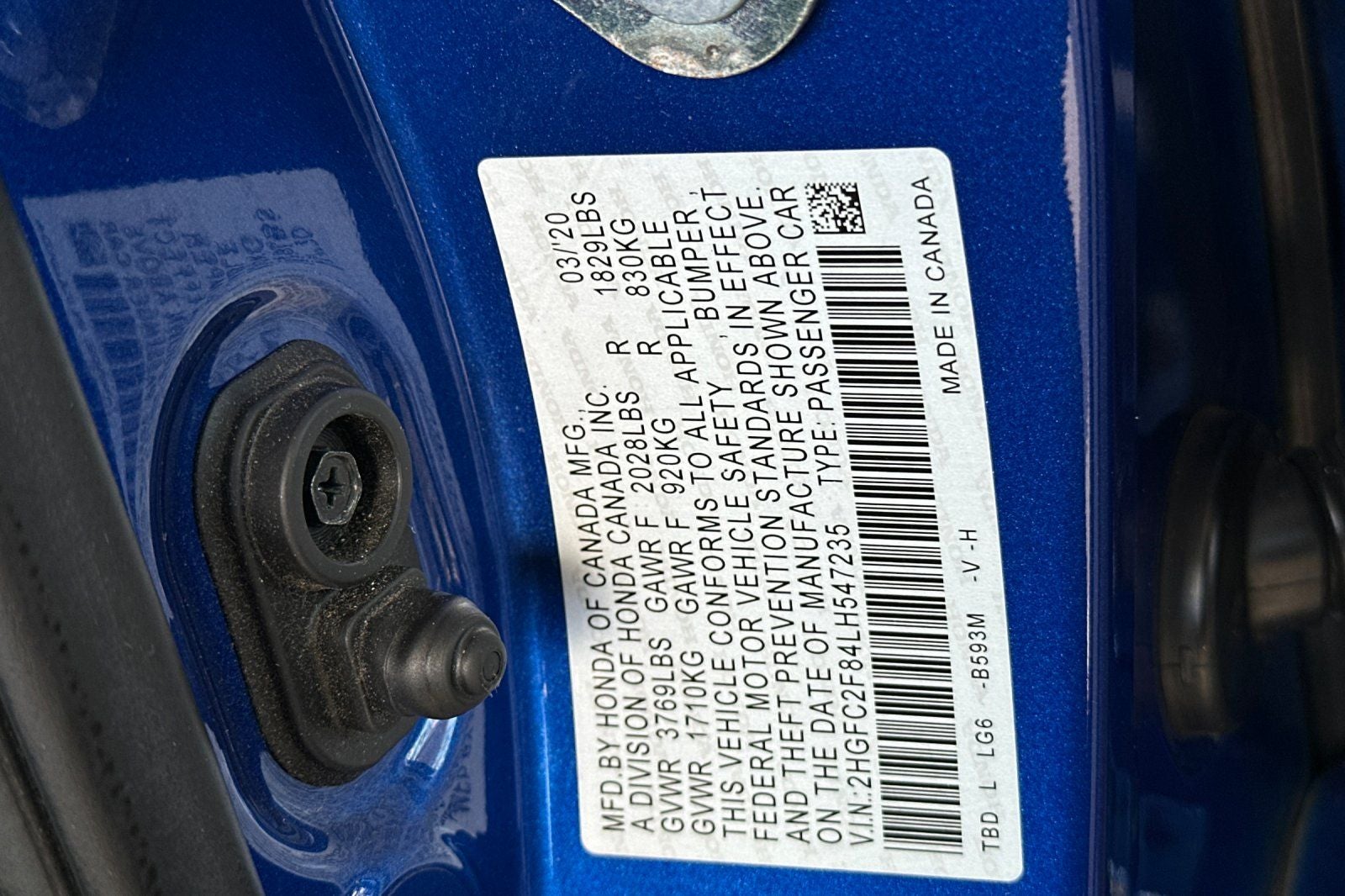 2020 Honda Civic Sport