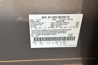 2022 Lincoln Nautilus Standard