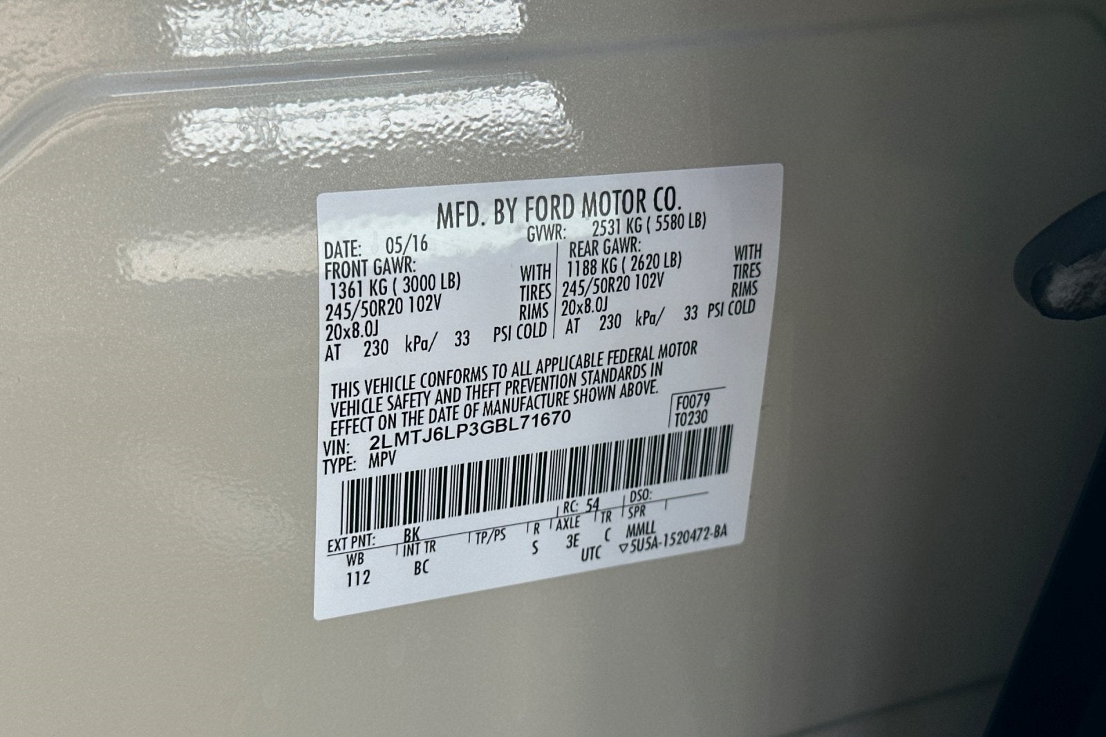 2016 Lincoln MKX Reserve