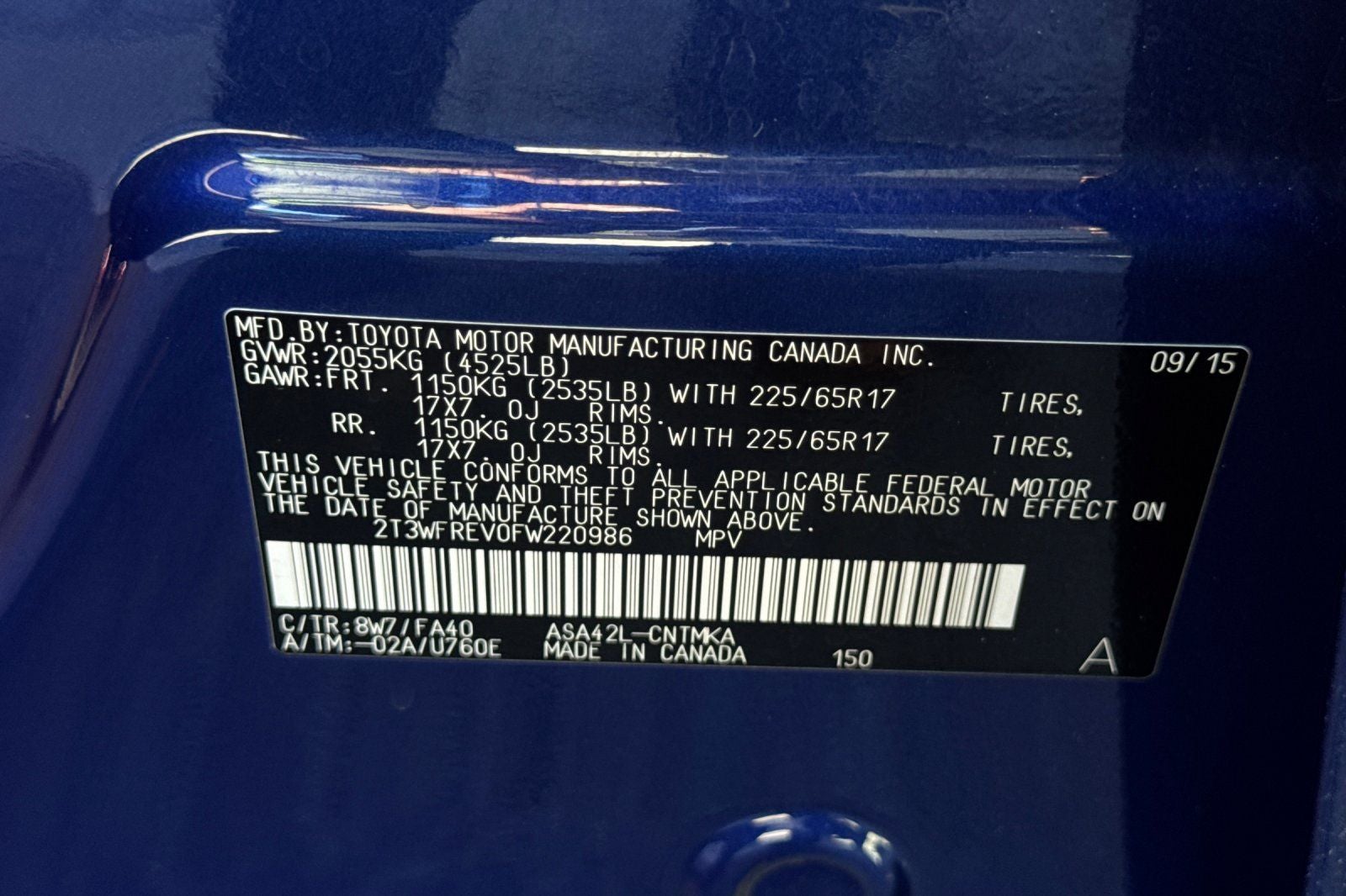 2015 Toyota RAV4 XLE