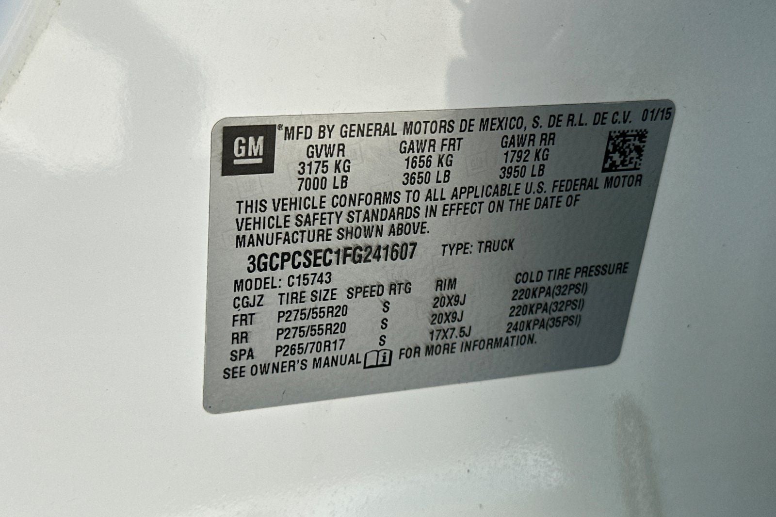 2015 Chevrolet Silverado 1500 LTZ 1LZ