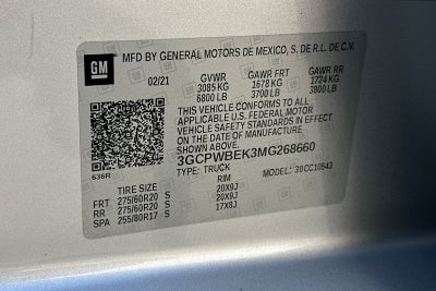 2021 Chevrolet Silverado 1500 Custom