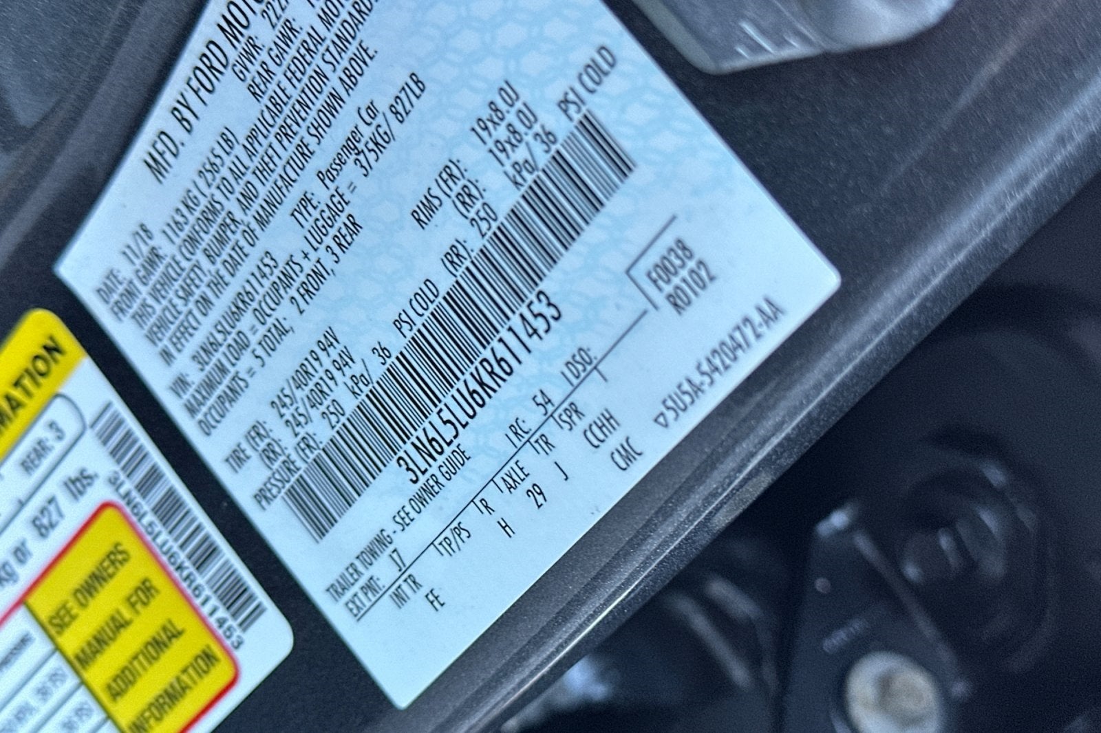 2019 Lincoln MKZ Hybrid Reserve