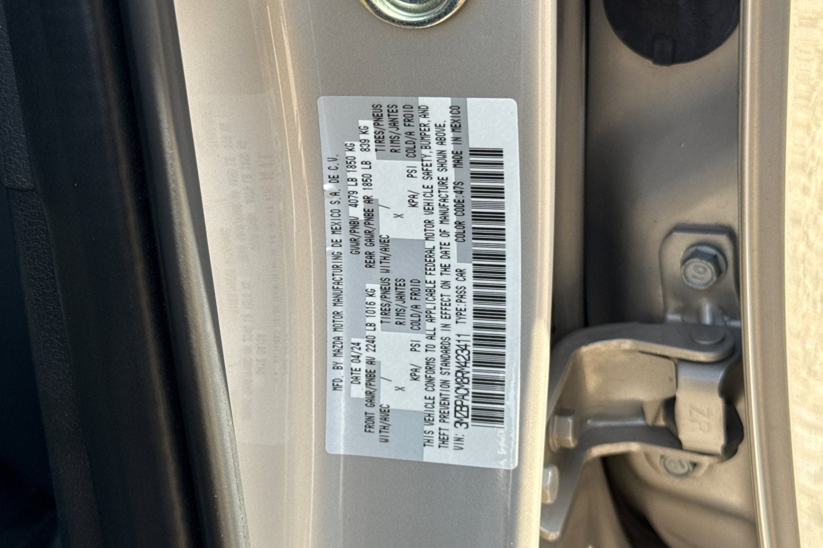 2024 Mazda Mazda3 2.5 S Preferred Package