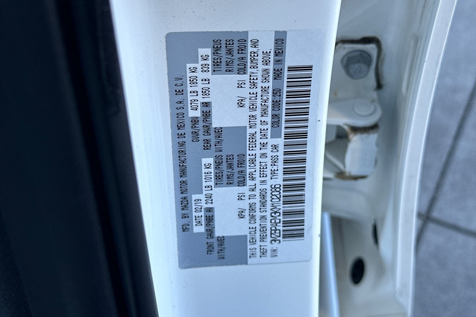 2019 Mazda Mazda3 Premium