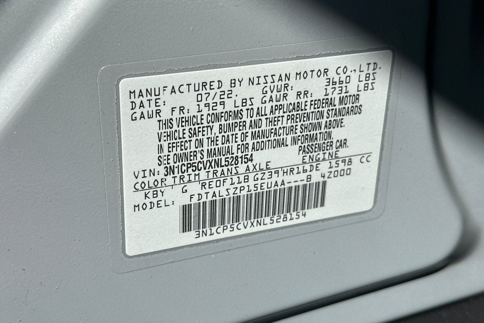 2022 Nissan Kicks SV