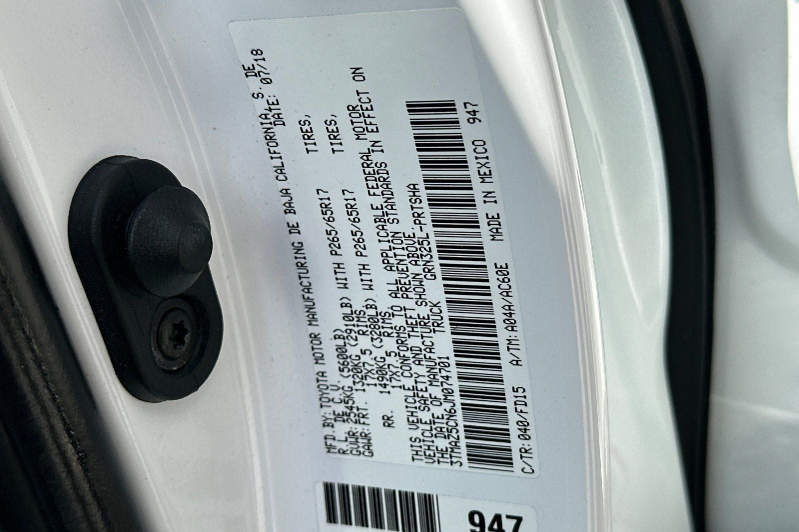 2018 Toyota Tacoma TRD Sport V6