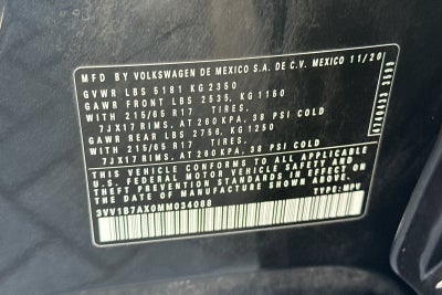 2021 Volkswagen Tiguan 2.0T S