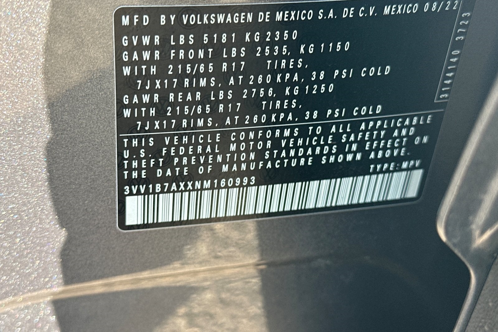 2022 Volkswagen Tiguan 2.0T S