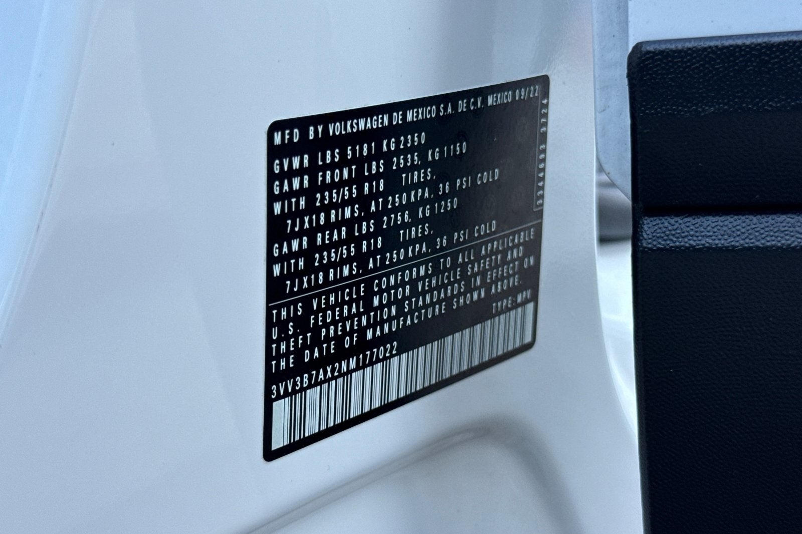 2022 Volkswagen Tiguan 2.0T SE