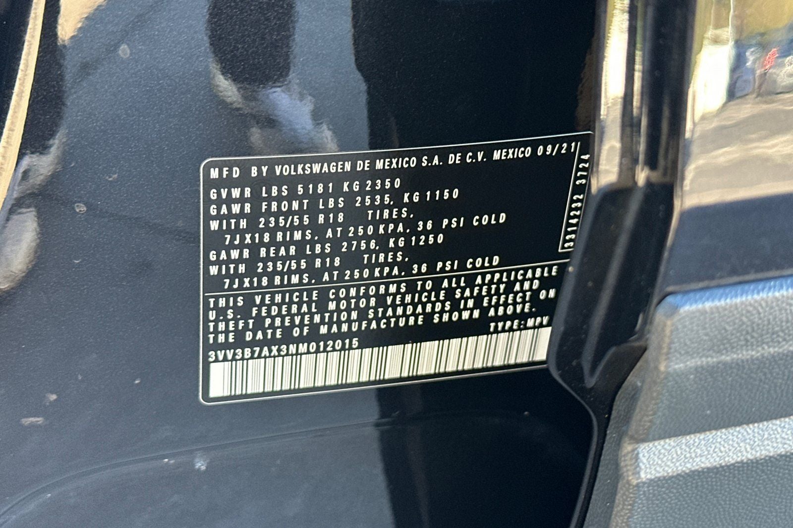 2022 Volkswagen Tiguan 2.0T SE