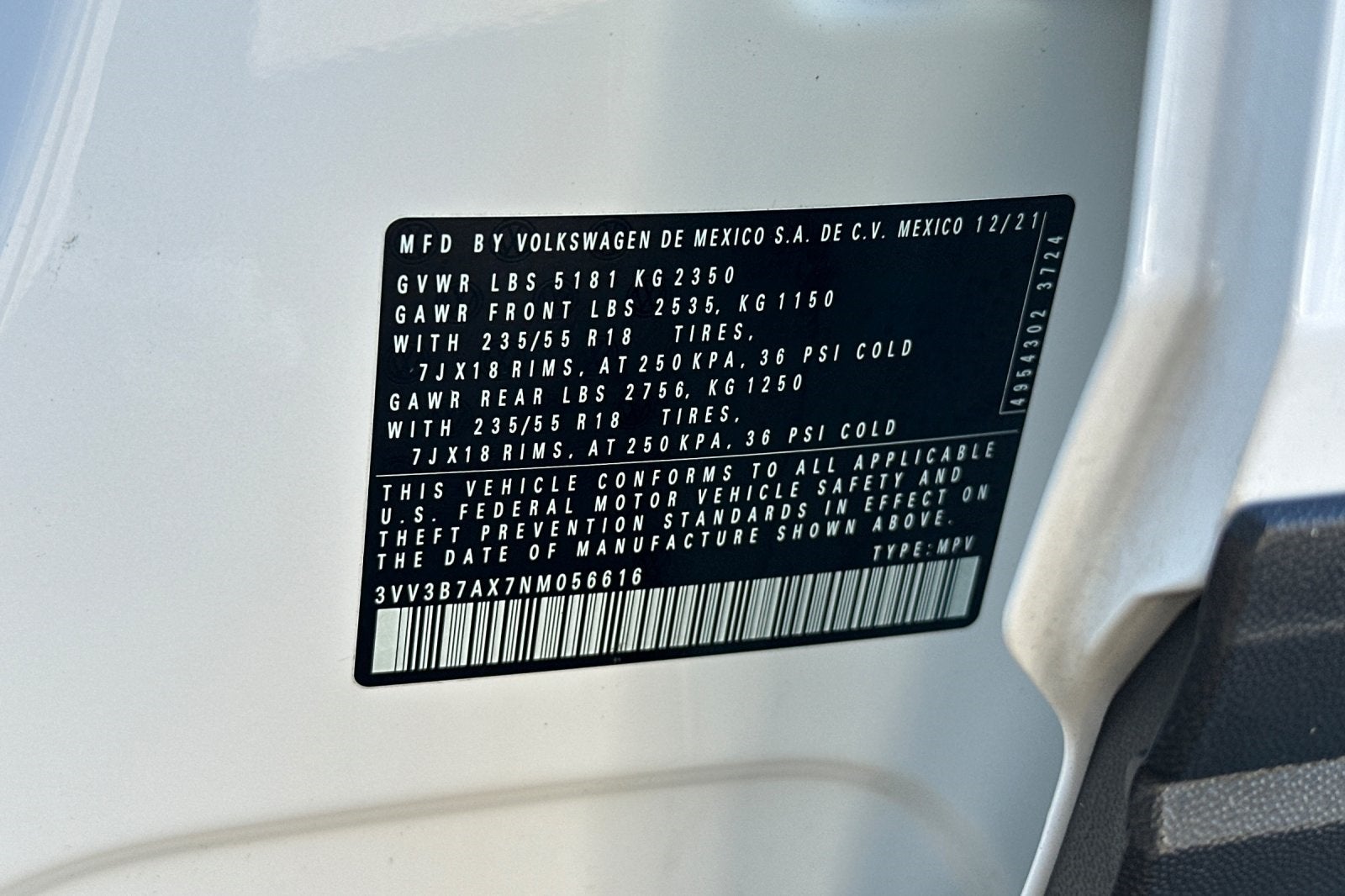 2022 Volkswagen Tiguan 2.0T SE