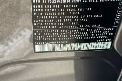 2022 Volkswagen Tiguan 2.0T SE R-Line Black