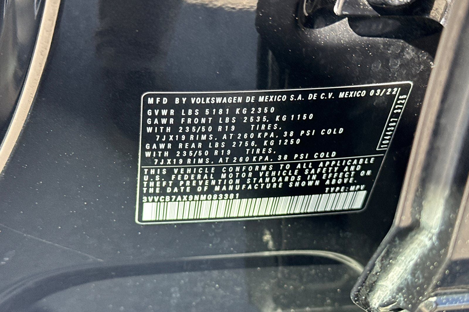 2022 Volkswagen Tiguan 2.0T SE R-Line Black