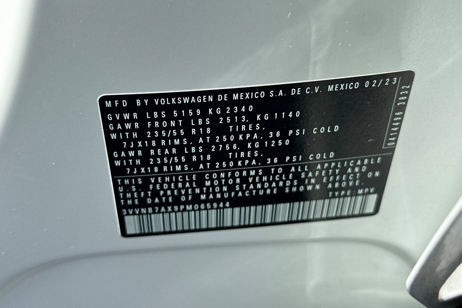 2023 Volkswagen Tiguan 2.0T SE