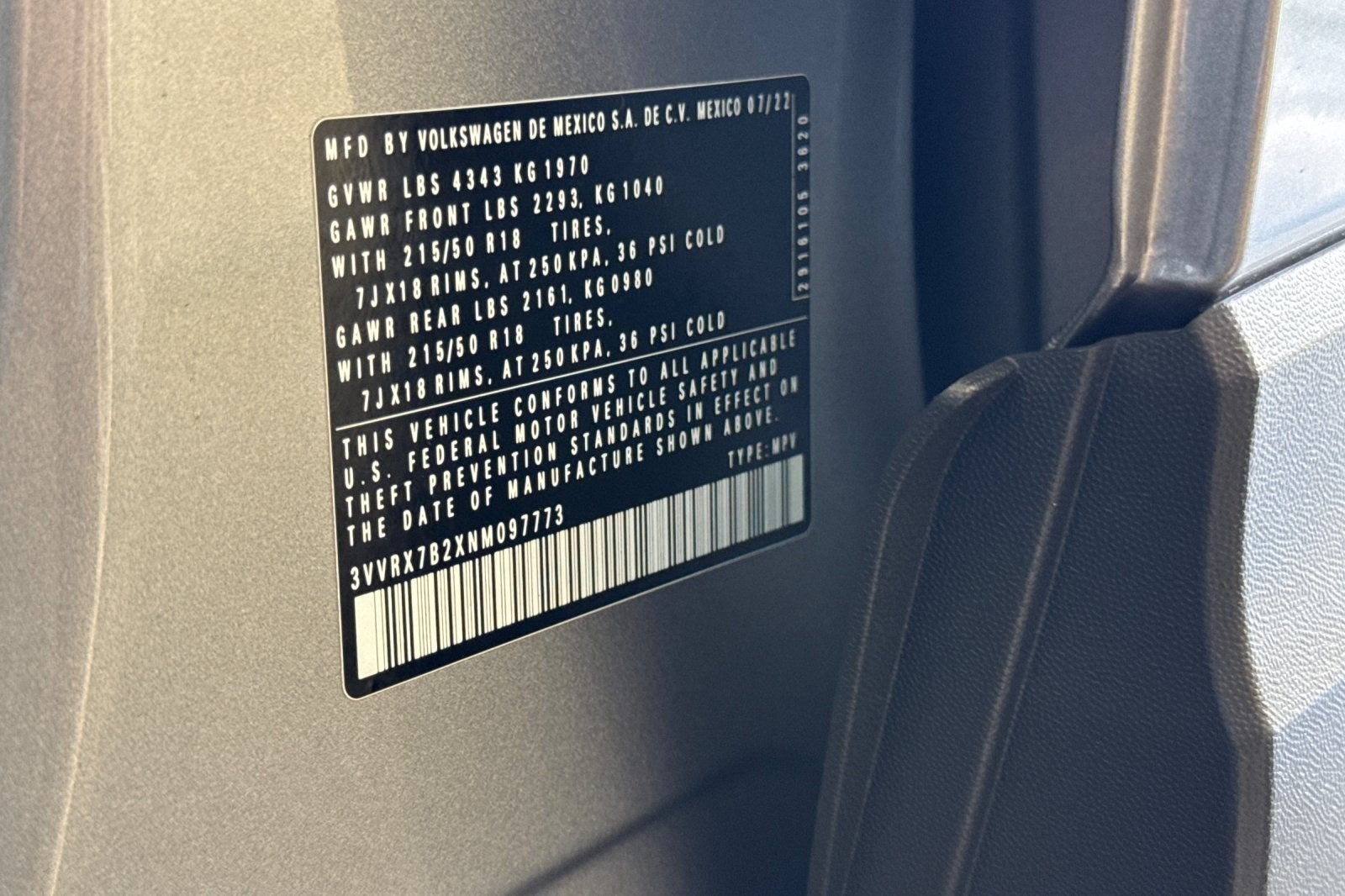 2022 Volkswagen Taos 1.5T SE