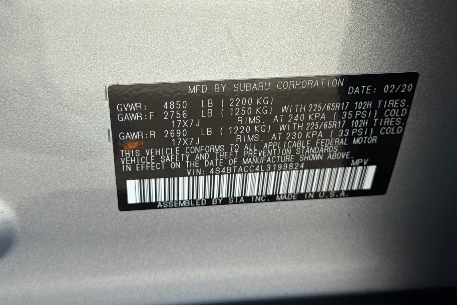 2020 Subaru Outback Premium