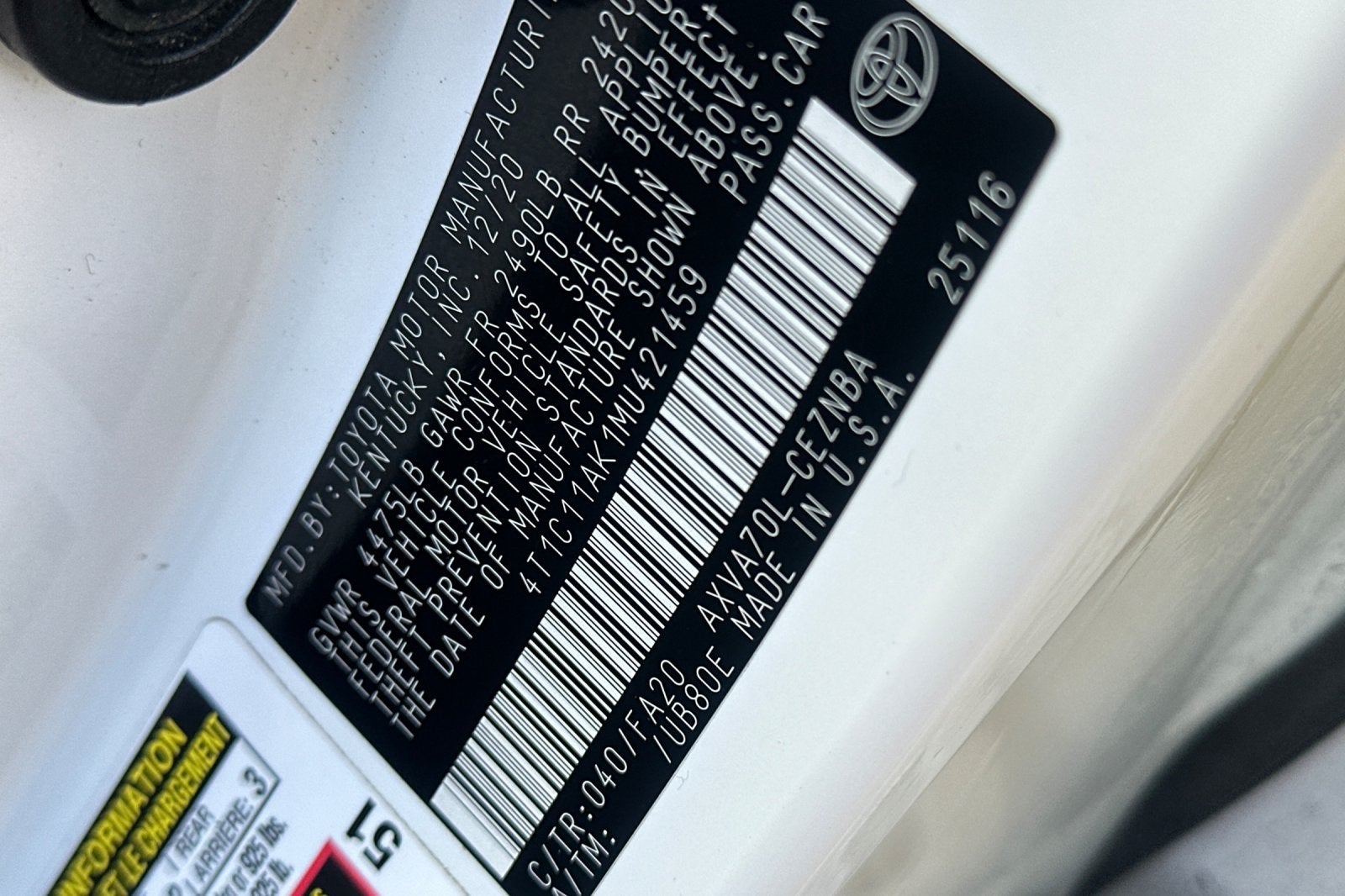 2021 Toyota Camry LE