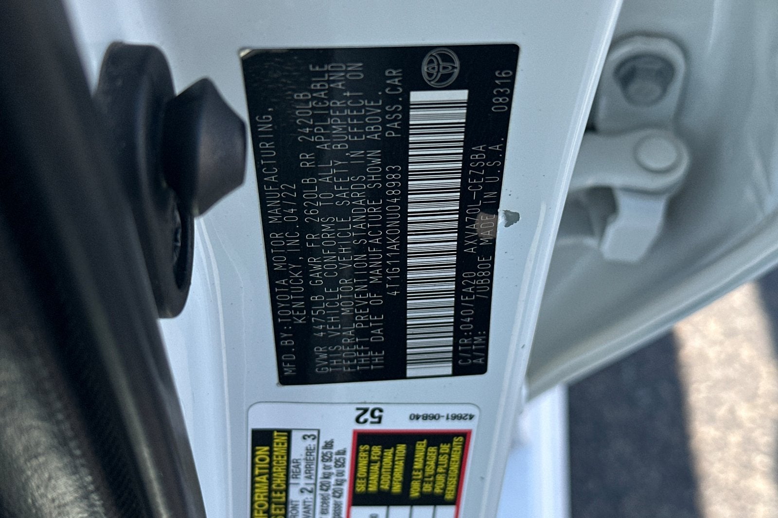 2022 Toyota Camry SE