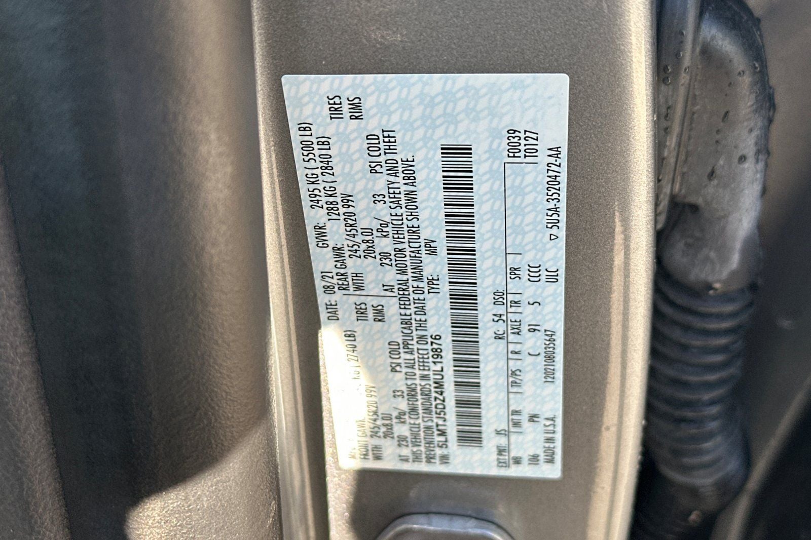 2021 Lincoln Corsair Plug-In Hybrid Grand Touring