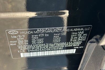 2019 Hyundai Santa Fe SE