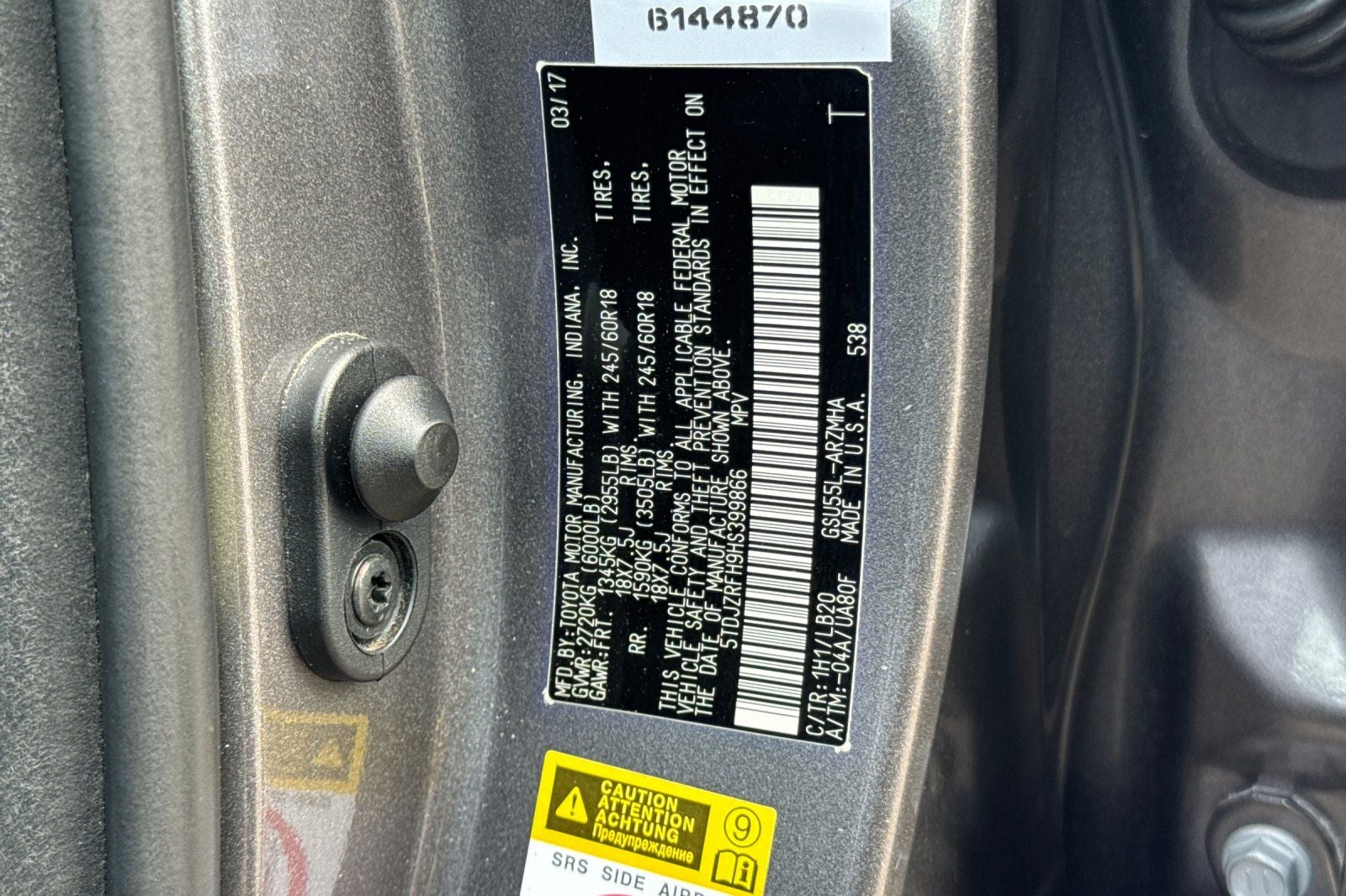 2017 Toyota Highlander XLE