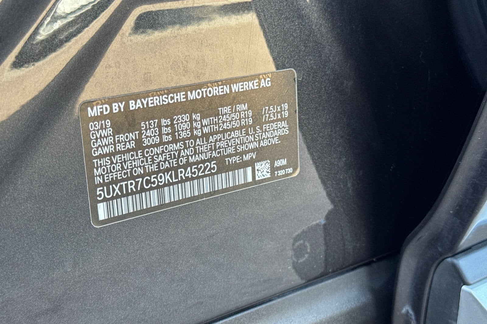 2019 BMW X3 sDrive30i