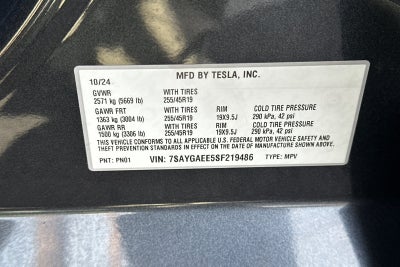 2025 Tesla Model Y Long Range