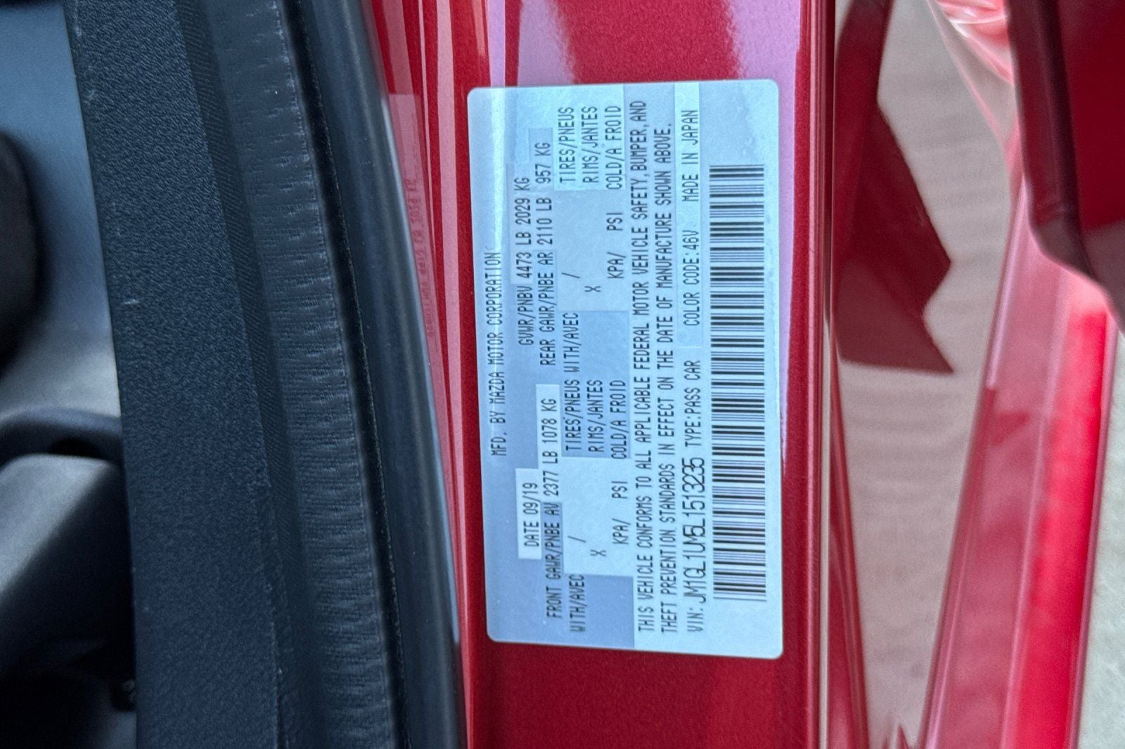 2020 Mazda Mazda6 Sport