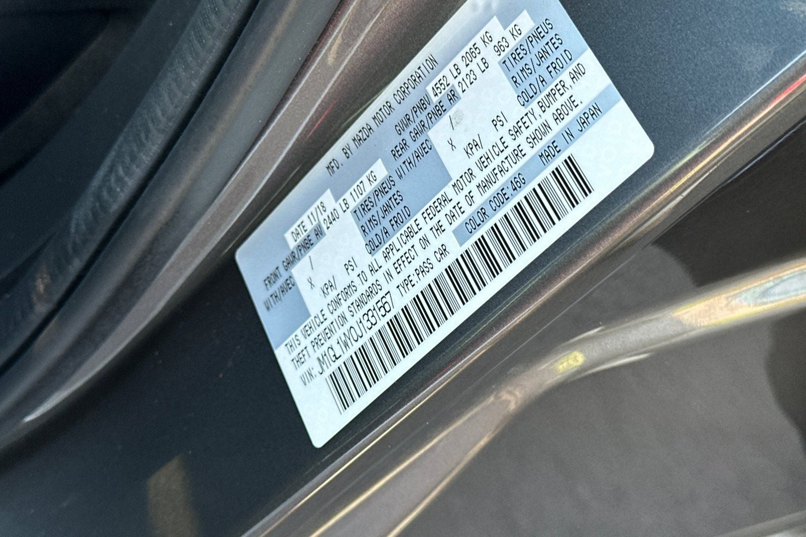 2018 Mazda Mazda6 Grand Touring Reserve