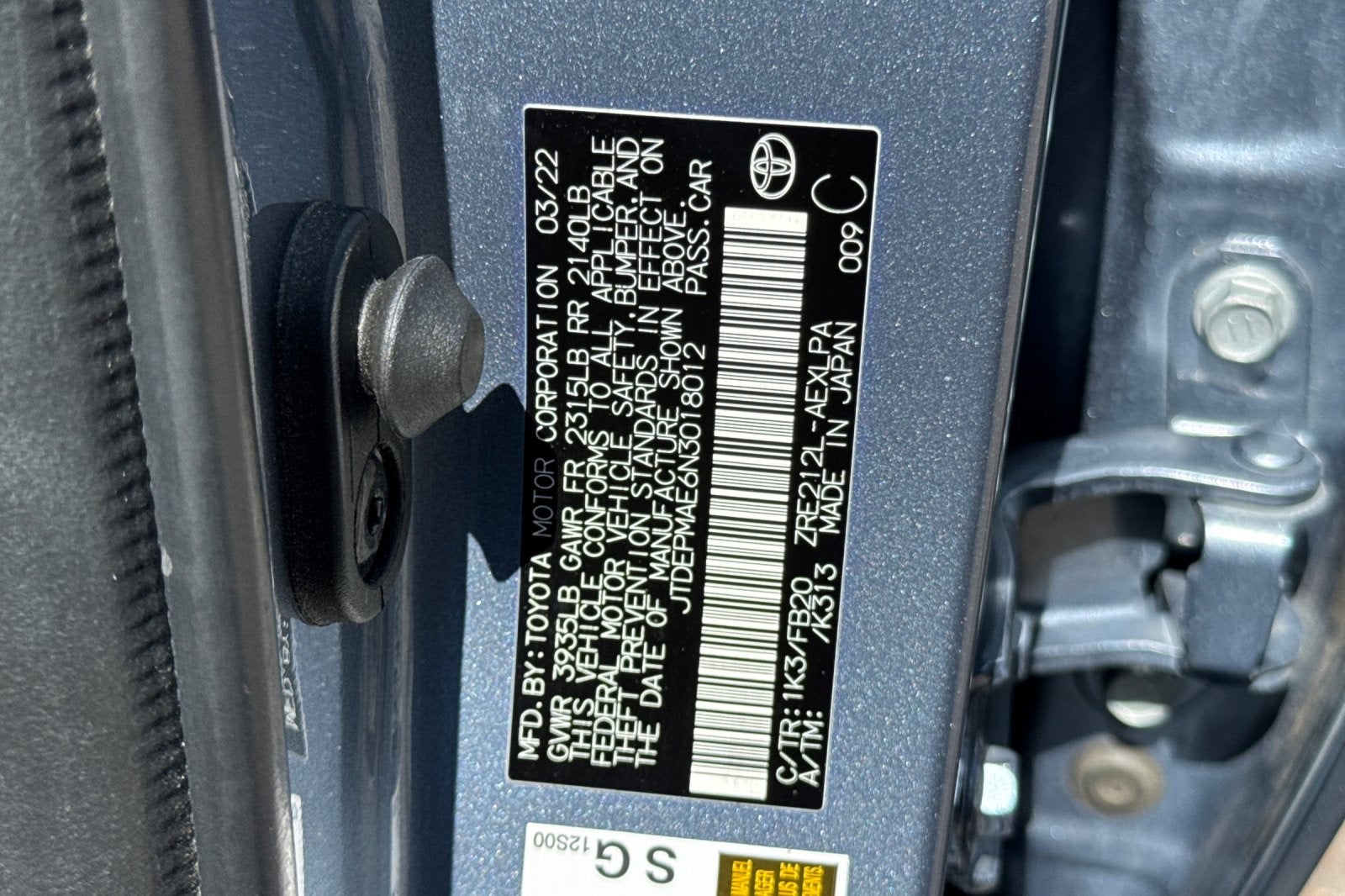 2022 Toyota Corolla LE