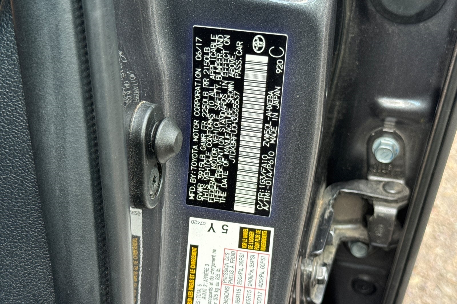 2017 Toyota Prius Two