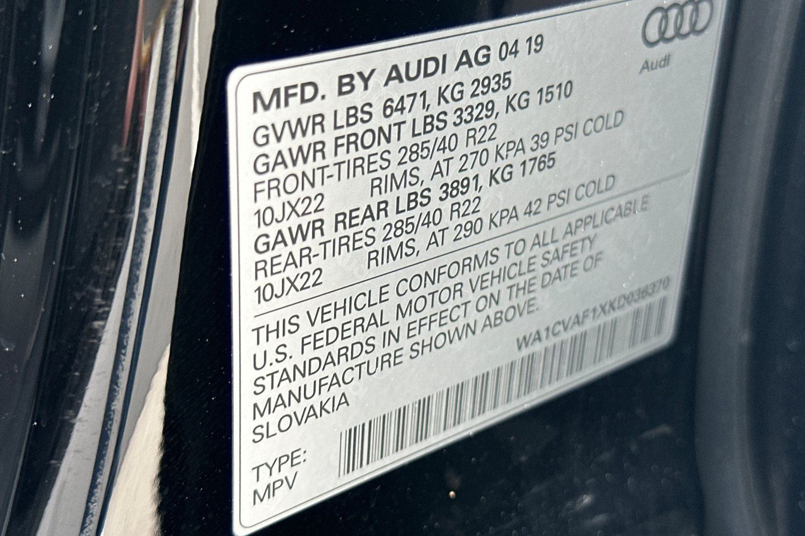 2019 Audi Q8 3.0T Prestige quattro