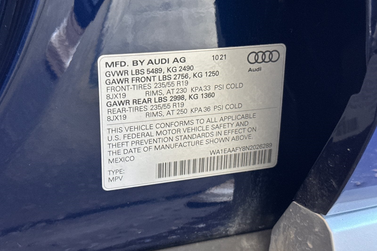 2022 Audi Q5 45 S line Premium quattro