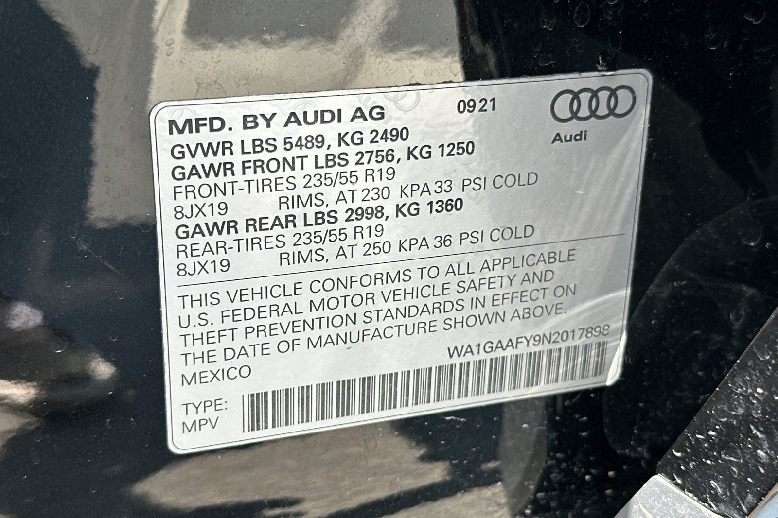 2022 Audi Q5 45 S line Premium quattro