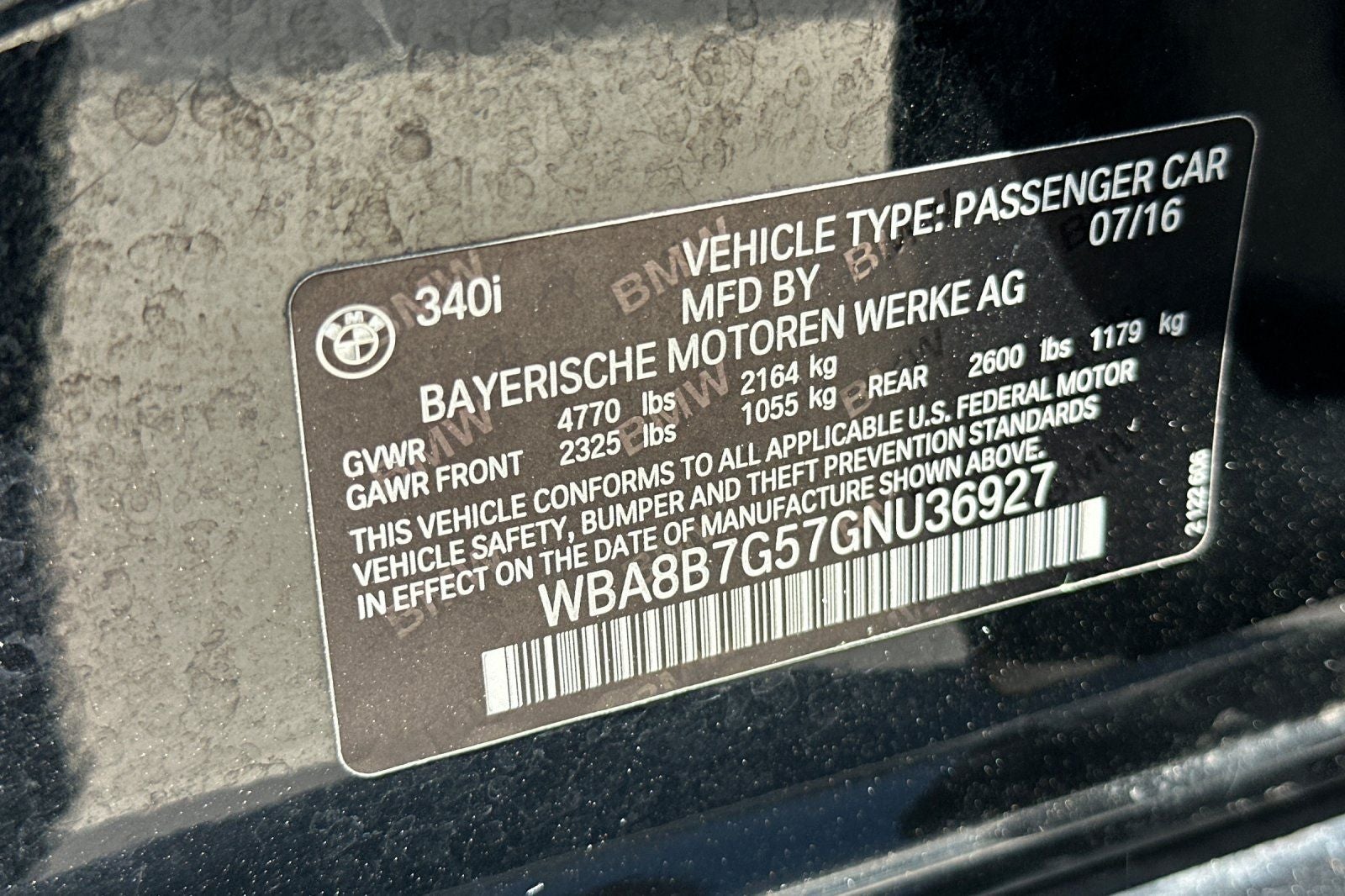 2016 BMW 3 Series 340i xDrive