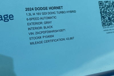2024 Dodge Hornet R/T Plus