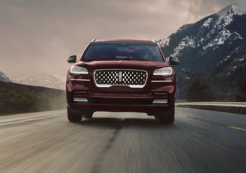 A 2024 Lincoln Aviator® SUV is shown in the Diamond Red exterior color. | Sedano Lincoln in La Mesa CA