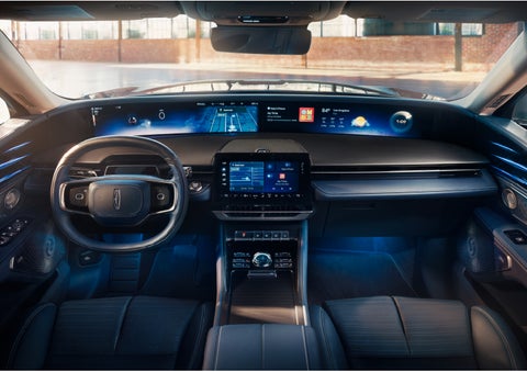 The panoramic display is shown in a 2024 Lincoln Nautilus® SUV. | Sedano Lincoln in La Mesa CA
