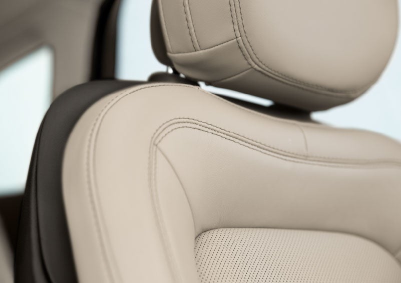 Fine craftsmanship is shown through a detailed image of front-seat stitching. | Sedano Lincoln in La Mesa CA